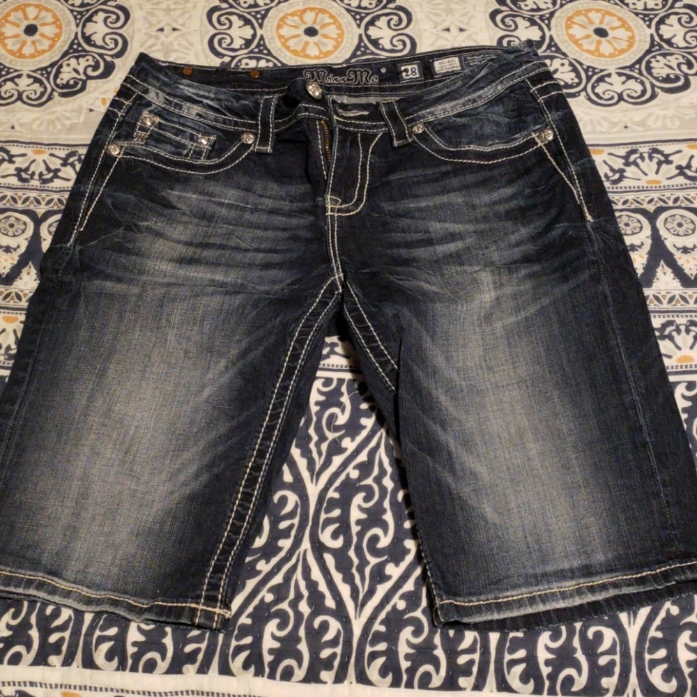 Miss Me Bermuda Shorts